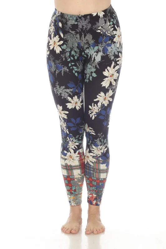 Johnny Was Ona Floral Pull On Ankle Leggings Boho Chic T61922