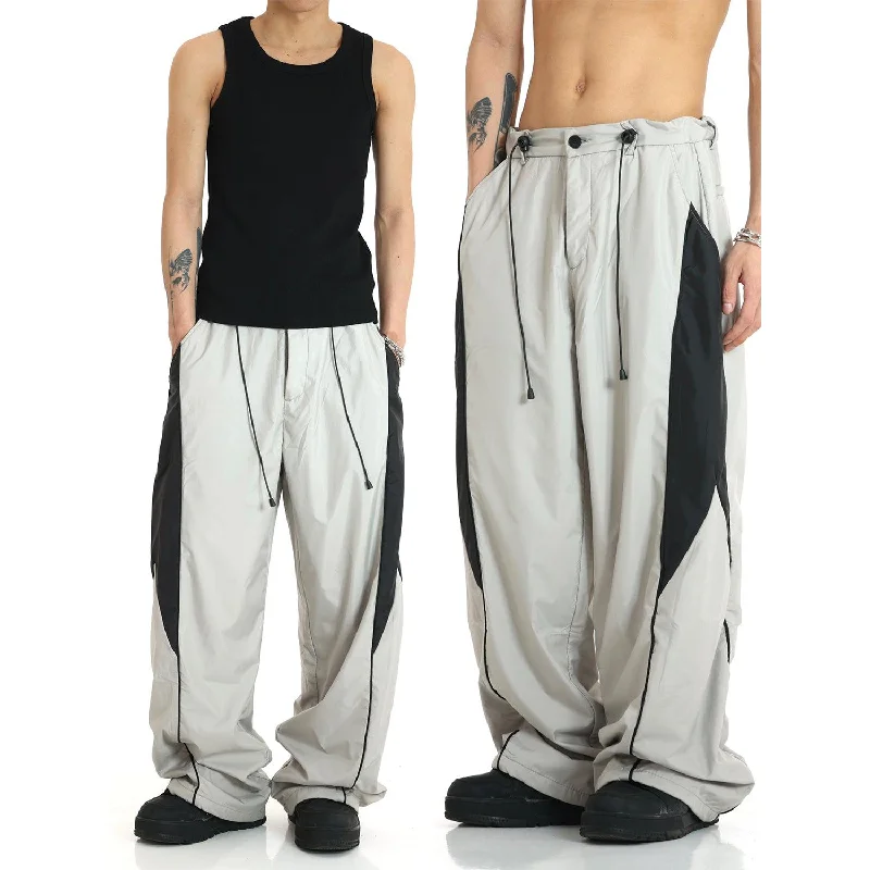 Color Block Drawstring Track Pants