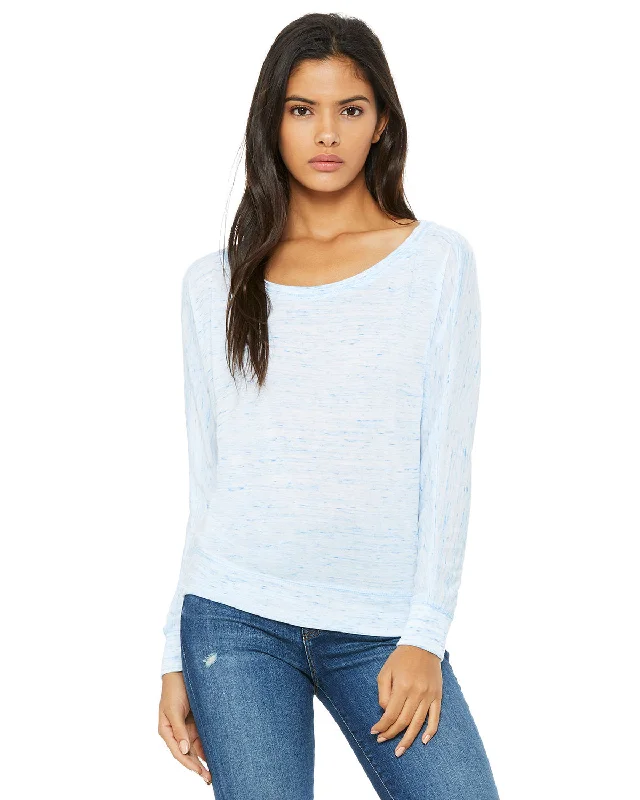 Bella + Canvas 8850 Ladies' Flowy Long-Sleeve Off Shoulder T-Shirt