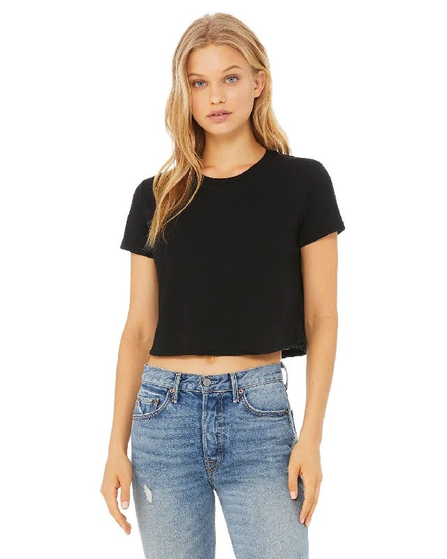 Bella + Canvas B8882 Ladies' Flowy Cropped T-Shirt