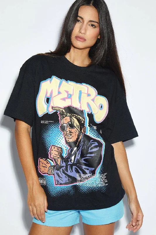 Metro Oversized T-shirt (Puff Print)