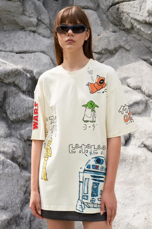 Star Wars Sketch Oversized T-shirt