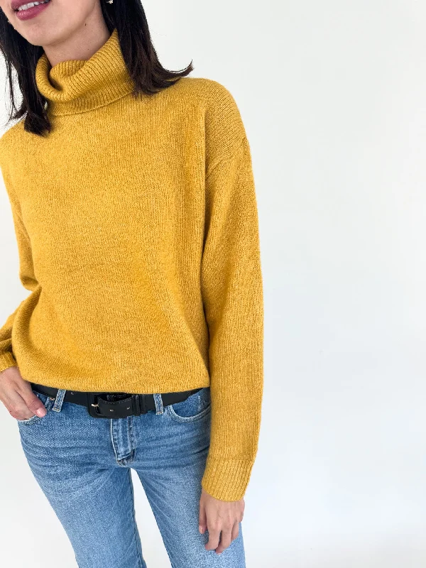 Ember Saffron Turtleneck Sweater