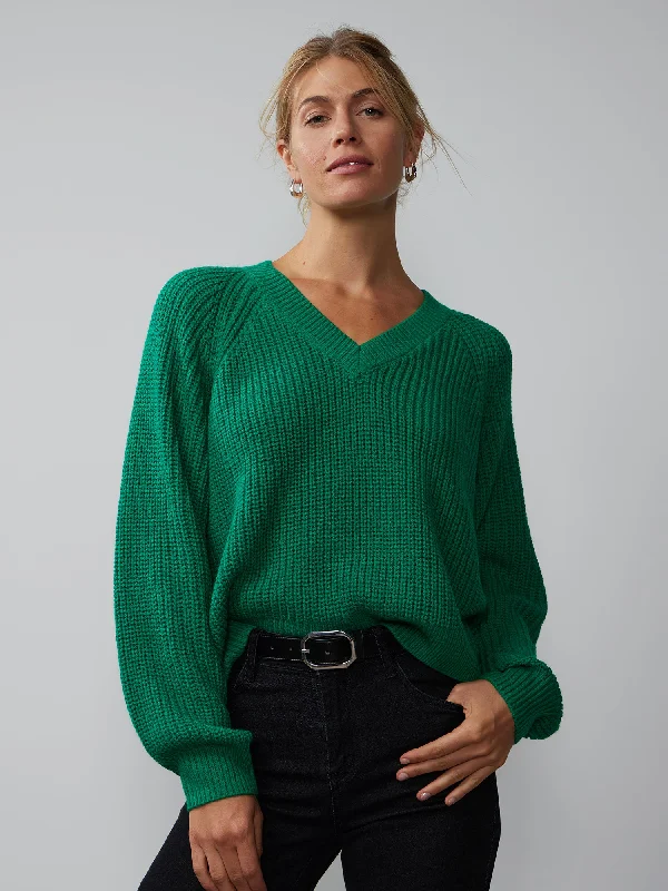 Long Sleeve V-Neck Sweater