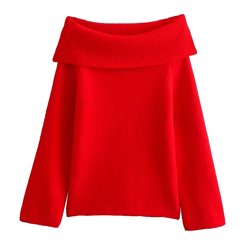 The Maris Off-Shoulder Knitted Sweater