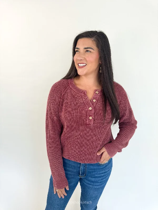 Babette Washed Yarn Sweater