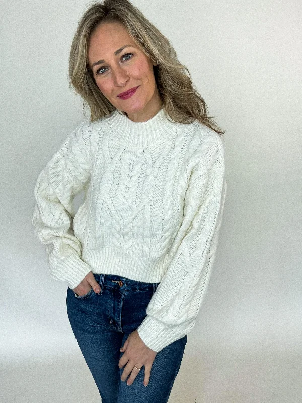 Marcie Whisper White Sweater