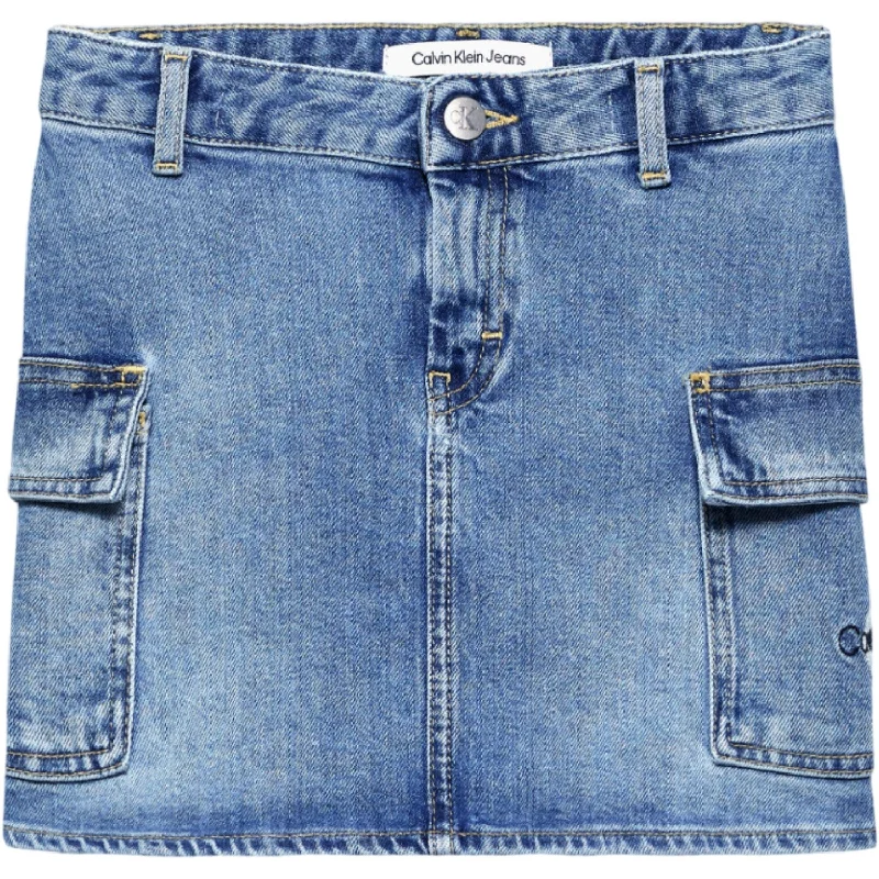 Calvin Klein Denim Skirt Authentic Mid Blue