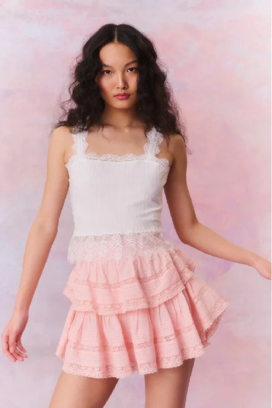 Ruffle Mini Pastel Skirt