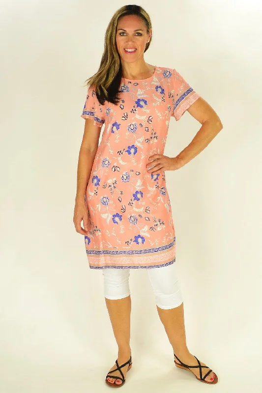 Apricot Floral Tunic