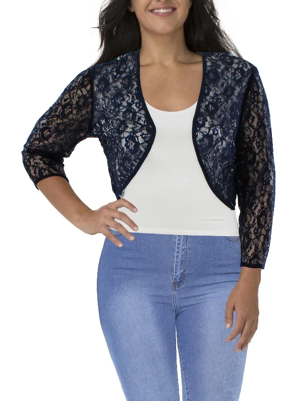 Womens Lace Long Sleeves Bolero