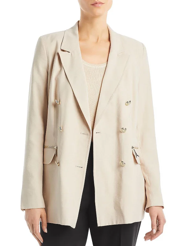 Womens Sailor Collared Double-Breasted Blazer