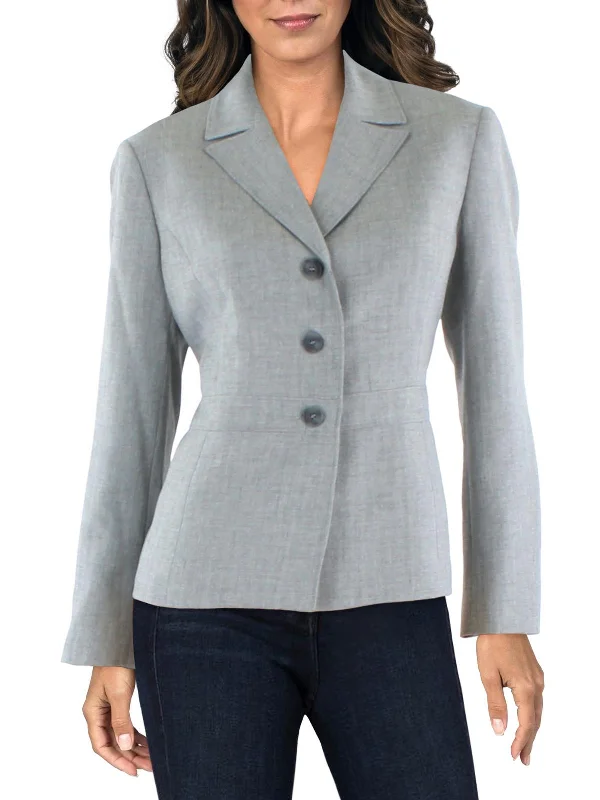 Womens Woven Seamed Suit Jacket