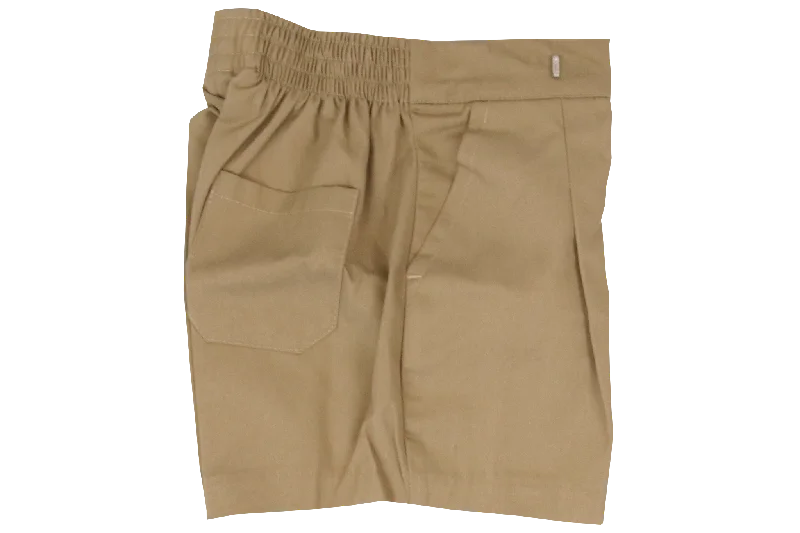 School Shorts Khaki Emb - Canaan College