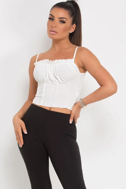 Milkmaid Cami Top Off White