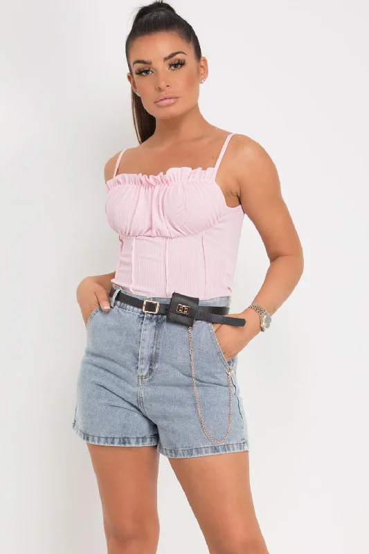 Milkmaid Cami Top Pink