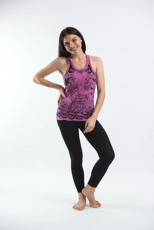 Womens Batman Ganesh Tank Top in Pink